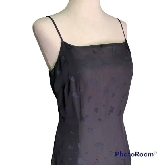 Y2k Black spaghetti strap dress two-tone print‎ design from Japan